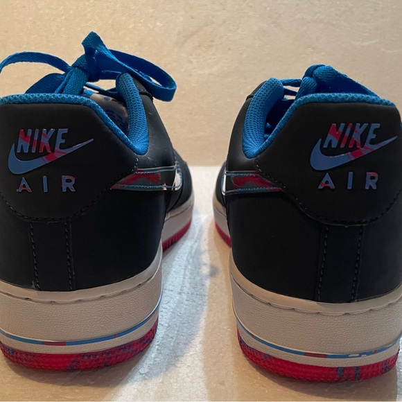 Nike Air Force 1 Low Marble Swoosh Blue Pink Men’s Size 10 Great Condition - Picture 9 of 14